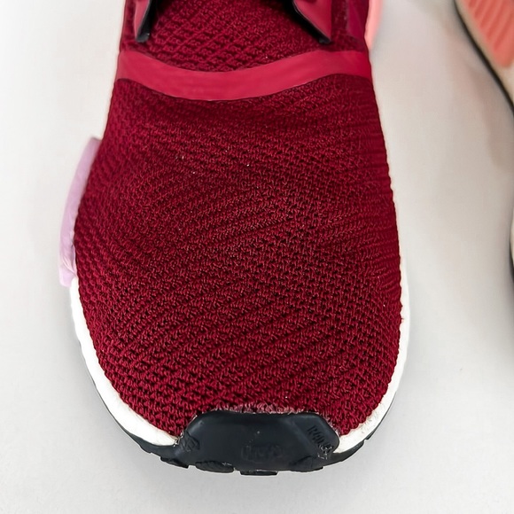 Adidas NMD R1 Sneaker Collegiate Burgundy White B37646 Womens Sz 7.5 - Picture 6 of 16
